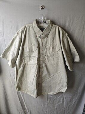 Tiger Hill Fishing Shirt Mens XL Performance Poplin Key West Florida Outdoor